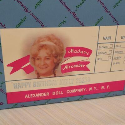 Lot 66: New Vintage MADAME ALEXANDER Happy Birthday Kelly Doll 