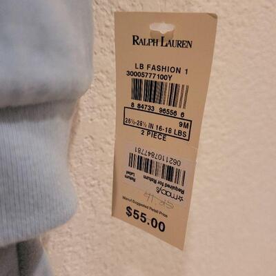 Lot 67: New Ralph Lauren 9 months Velvet Set