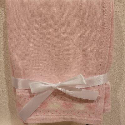 Lot 68: New Baby Girl Blanket, Baby Book, Ganz Bunny and Hat and Socks