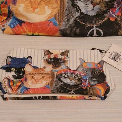 Lot 69: New Groovy Cat Tote and Smaller Zipper Bag
