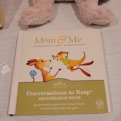 Lot 72: New Baby Book, Bible, Recordable Book & a Douglas Bunny