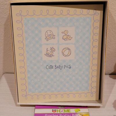 Lot 72: New Baby Book, Bible, Recordable Book & a Douglas Bunny