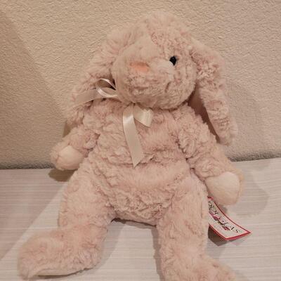 Lot 72: New Baby Book, Bible, Recordable Book & a Douglas Bunny