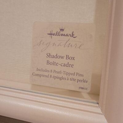 Lot 73: New Shadow Box Frame and Bisque Baby's 1st Spoon