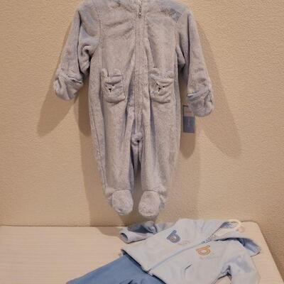 Lot 75: (2) New Baby Boy Outfits (6 month) 