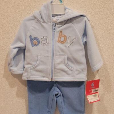 Lot 75: (2) New Baby Boy Outfits (6 month) 