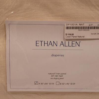 Lot 86: New Ethan Allen Draperies 