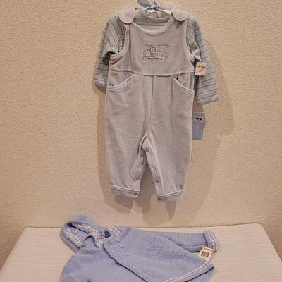 Lot 90: (2) New Baby Boy Outfit & Sweater