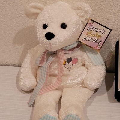 Lot 91: New Baby Album and Bear