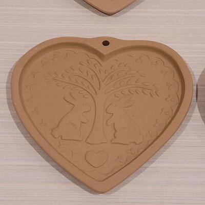 Lot 93: Brown Bag Cookie Art Heart Molds (4)