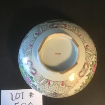 J- 523 Imari Bowl with Wooden Stand 