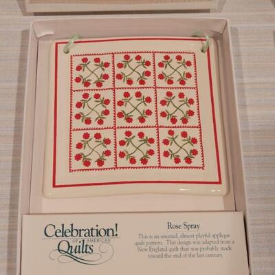 Lot 105: (2) New in Boxes Celebration! Quilt Hanging Tiles