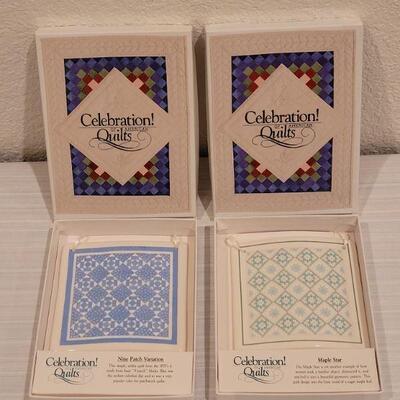 Lot 108: (2) New in Boxes Celebration! Quilts Hanging Tiles
