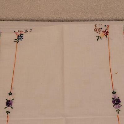 Lot 110: (2) Vintage Needlepoints Table Runners 