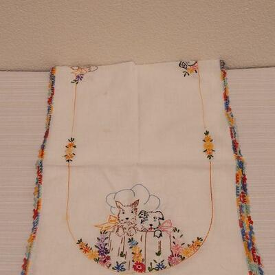 Lot 110: (2) Vintage Needlepoints Table Runners 