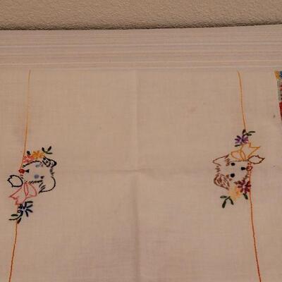 Lot 110: (2) Vintage Needlepoints Table Runners 