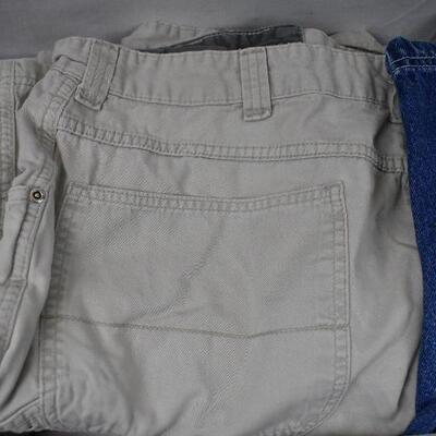5 pc Denim Shorts size 38-40. Most need repairs