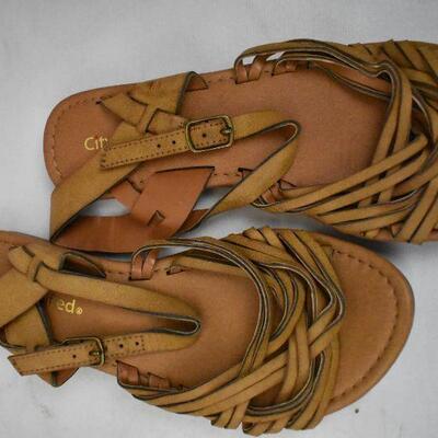 5 pairs of Shoes: Kids 11-13.5 & Brown Women's Sandals