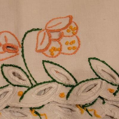 Lot 112: (2) Vintage Needlepoint Linens