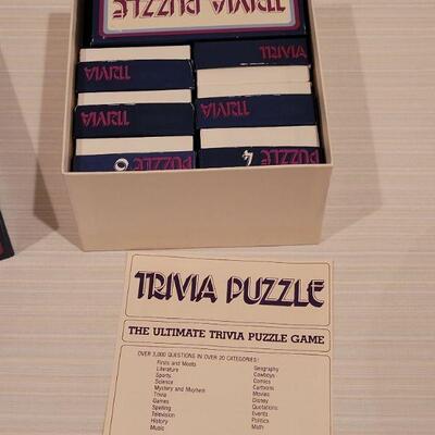 Lot 124: Vintage Trivia Puzzle