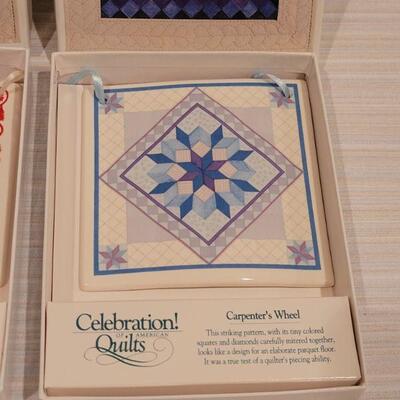Lot 129: (2) New in Boxes Celebration! Quilts Hanging Tile