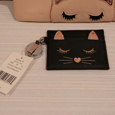 Lot 131: New Lauren Conrad Kitty Purse and New Kitty Coin Purse