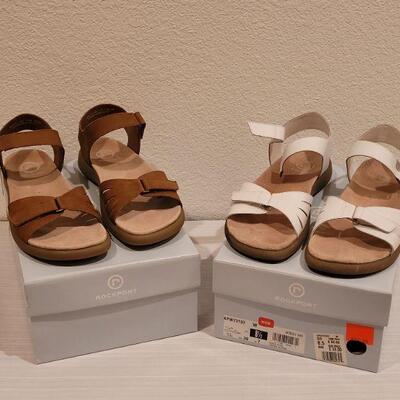 Lot 142: (2) Rockport Sandals size 8.5