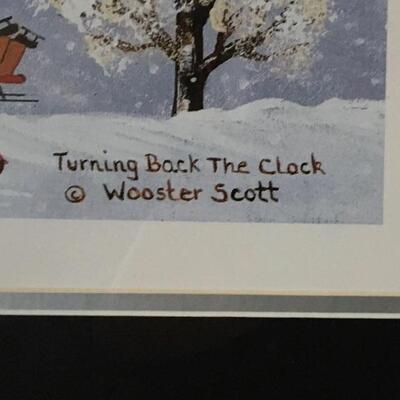 WOOSTER SCOTT â€œTurning Back The Clockâ€ Limited Edition Print. LOT 3