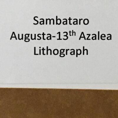 SAMBATARO â€œAugusta-13th Azaleaâ€ Signed Lithograph. LOT 4