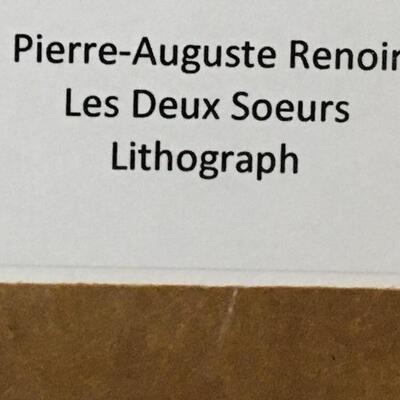 RENOIR “Les Deux Soeurs” Original Lithograph. LOT 11