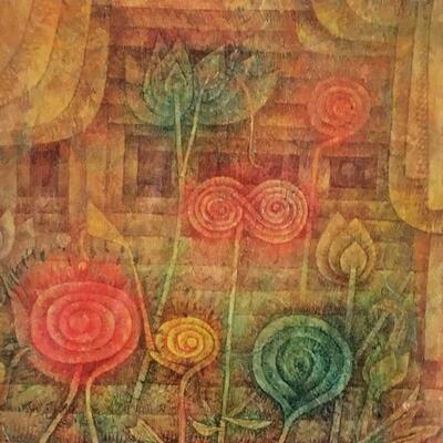 PAUL KLEE “Spiral Flowers” Original Lithograph. LOT 12