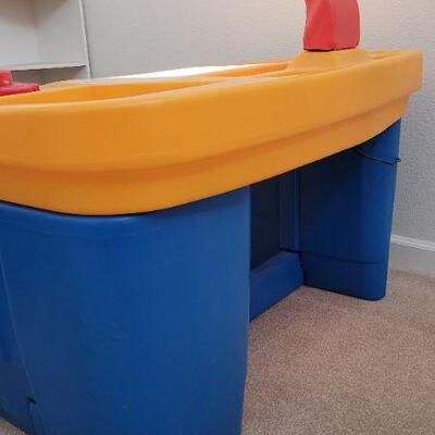 Lot 178: Vintage LITTLE TIKES Drafting Table- Art Work Children's Lighted Desk w/ Chair TESTED A+ (Comes with the Original Red and...