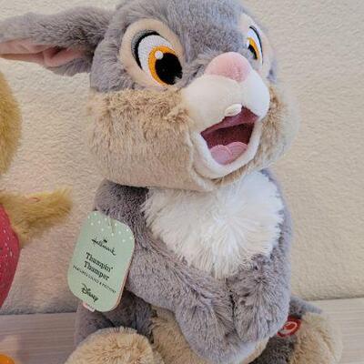 Lot 181: (2) NEW Hallmark Stuffed Animated Animals - THUMPIN' THUMPER & FLAPPY HAPPY CHICK