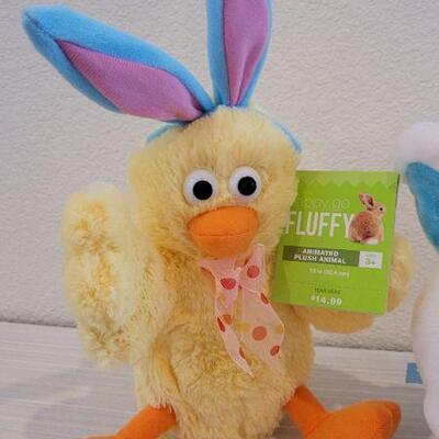 Lot 184: (2) New Fluffy Stuffed Animated Animals 