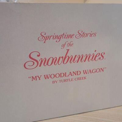 Lot 200: Vintage NEW Dept. 56 SNOWBABIES Collectible - MY WOODLAND WAGON Lighted