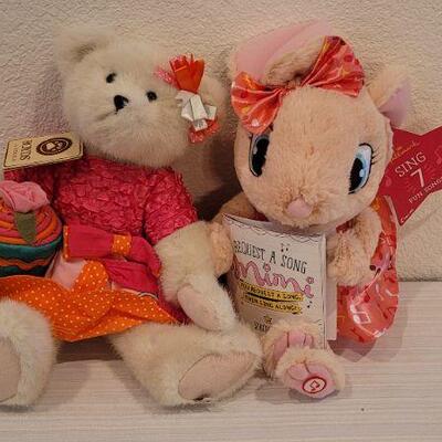 Lot 220: (2) New Stuffed Animals - Hallmark MIMI Needs Battery 