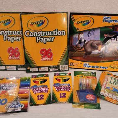 Lot 228: Large NEW Assortment of CRAYOLA Children's Arts and Craft Bundle