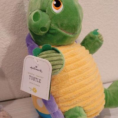 Lot 229: (2) New Hallmark Stuffed Animals - WHIRLIN TWIRLIN TURTLE + THUMPER 