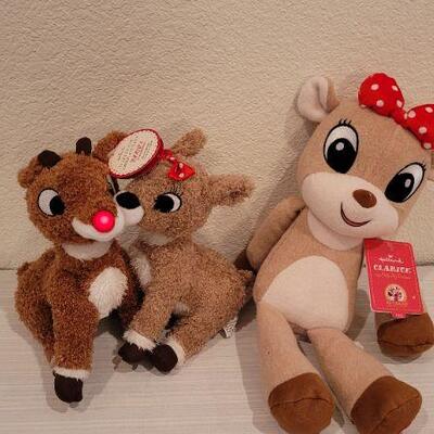Lot 230: (2) New RUDOLOH AND CLARICE Christmas Collectibles- TESTED A+