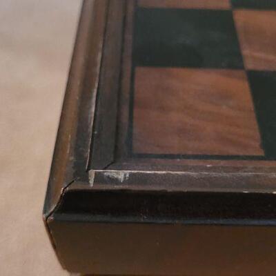 Lot 231: Vintage Mid Century Modern LANE Chess/Checker Board Top Reversible Storage Stool