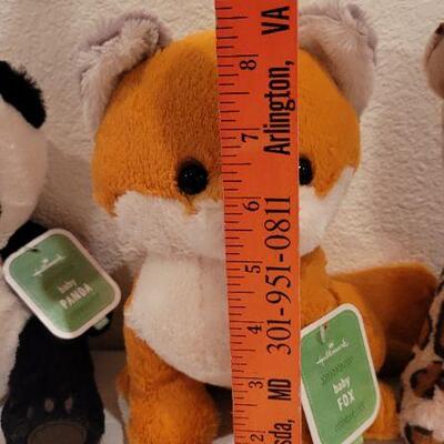 Lot 239: (3) New Hallmark Stuffed Animals - Fox, Panda and Jungle Cat 