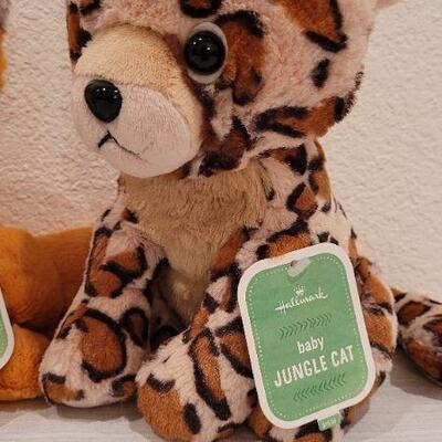 Lot 239: (3) New Hallmark Stuffed Animals - Fox, Panda and Jungle Cat 