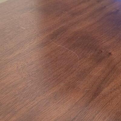 Lot 240: Vintage Mid Century Modern LANE Walnut Console Table