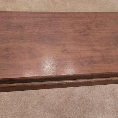 Lot 240: Vintage Mid Century Modern LANE Walnut Console Table