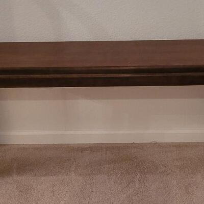 Lot 240: Vintage Mid Century Modern LANE Walnut Console Table