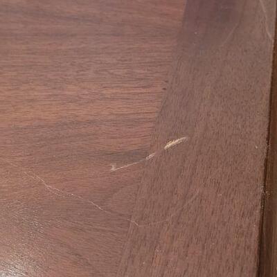 Lot 240: Vintage Mid Century Modern LANE Walnut Console Table
