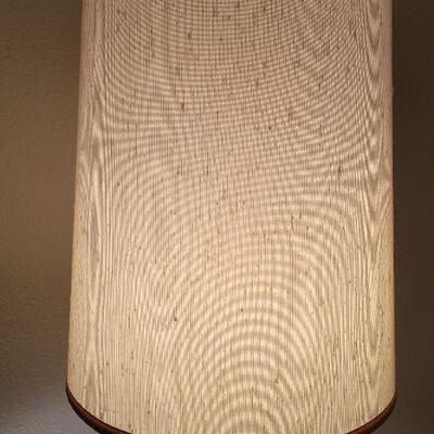 Lot 241: Vintage Mid Century Modern 60" Tall Brass and Teak Floor Lamp