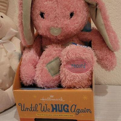 Lot 244: (2) New Hallmark Stuffed Bunnies