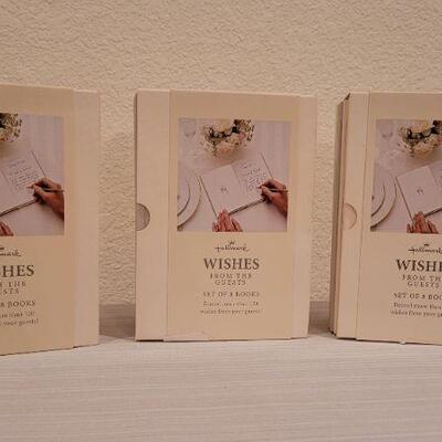 Lot 248: (3) New Hallmark WISHES FROM THE GUESTS Signature Note Book Sets
