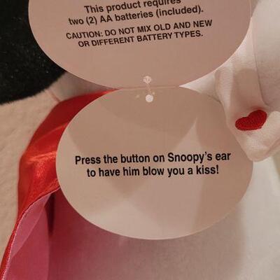 Lot 251: New Hallmark Stuffed Animals - Snoopy needs Batteries and Frog Tests A+